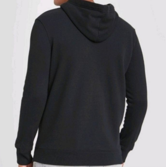 Black Hooded Pullover Sweatshirt - Picture 3 of 3